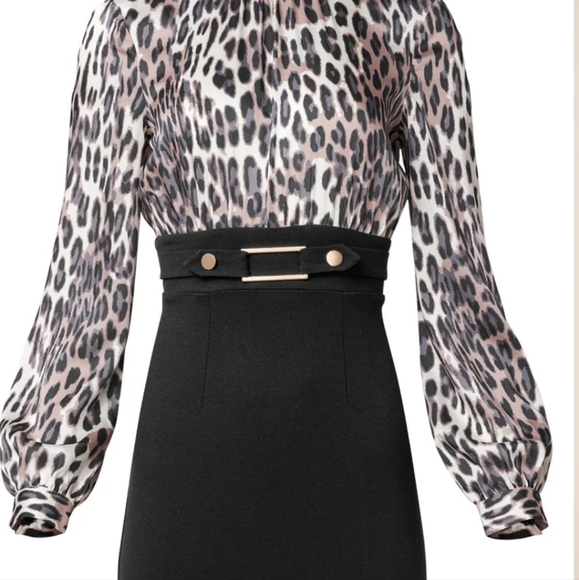 Belted pencil skirt dress - Picture 3 of 7